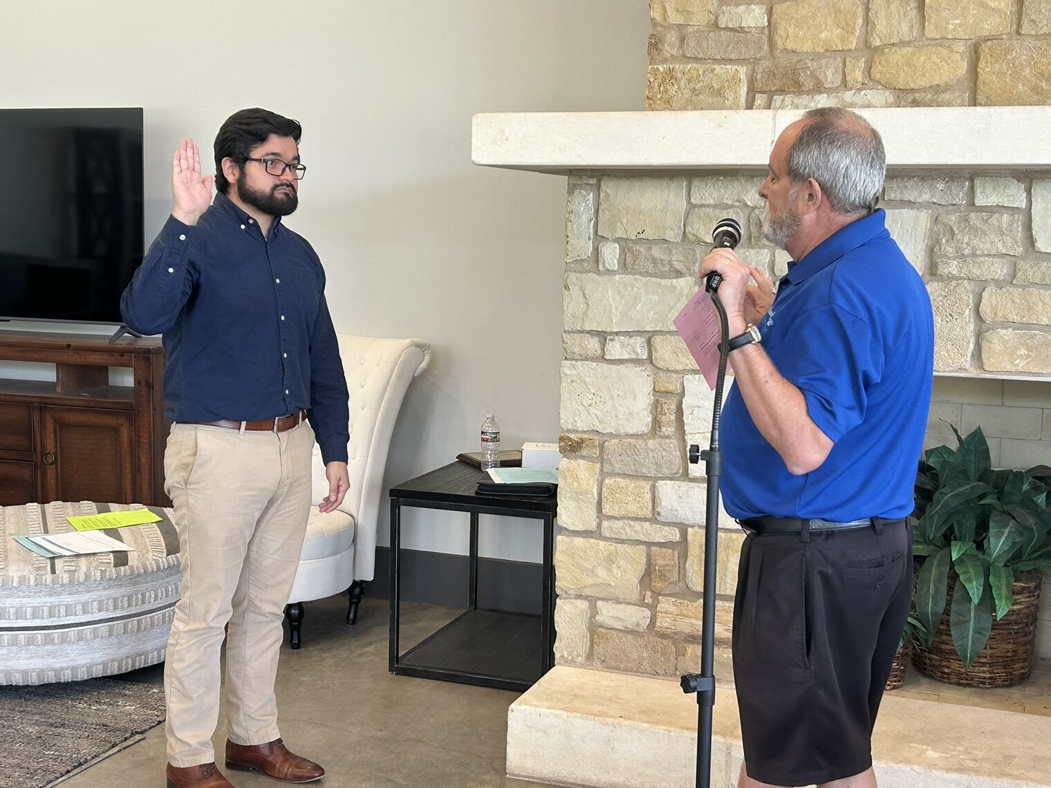 Daniel being sworn in as 1st Vice Chair